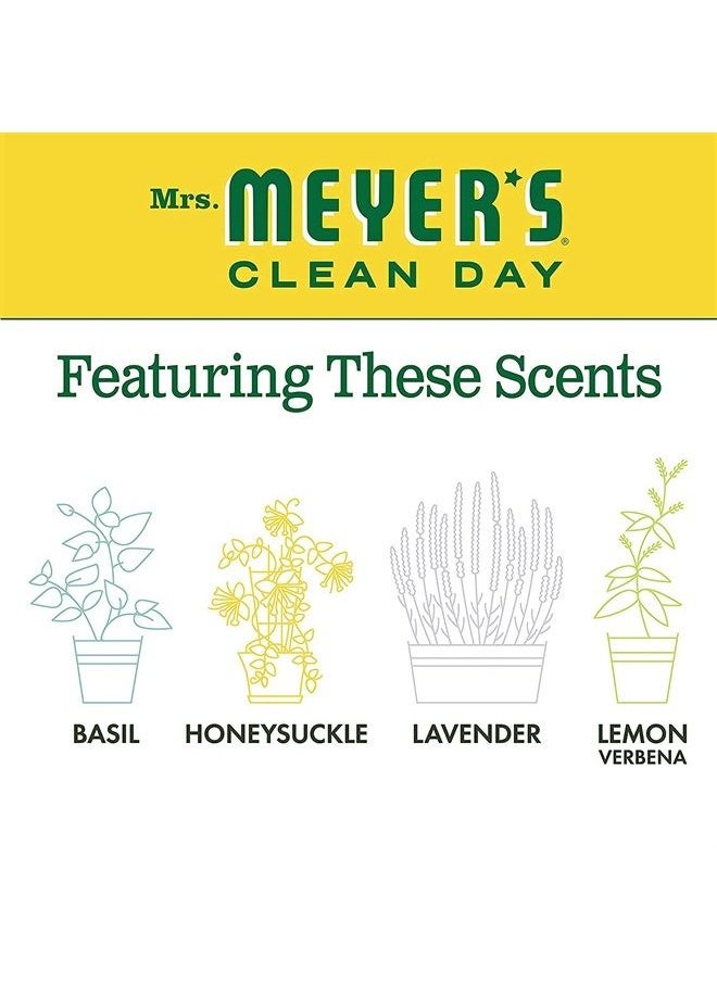 Mrs. Meyer's Hand Soap, Made with Essential Oils, Biodegradable Formula, Honeysuckle, 12.5 Fl. Oz - Pack of 6