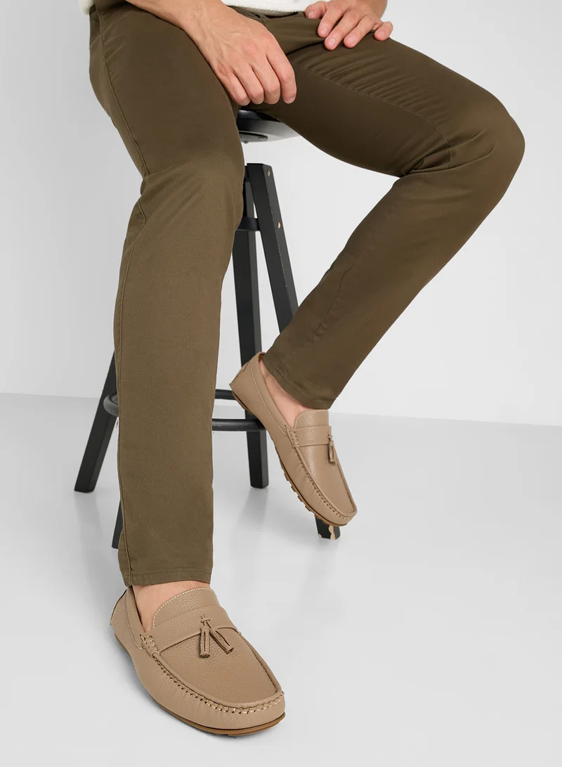 Robert Wood Tassel Detal Loafers