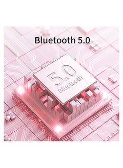 Y&D Wireless Headphones Bluetooth V5.0 HiFi Immersive Bass Fit for Women Girl (Pink)  - Image 5