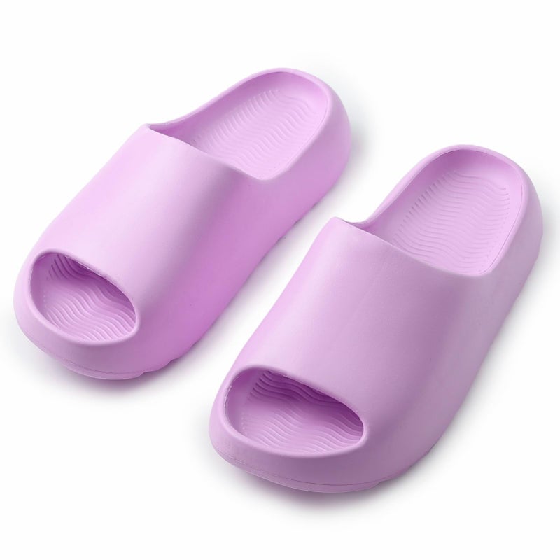Cushioned Non-Slip Waterproof EVA Slides for Women Men and Kids, Soft Thick Sole Shower Sandals - Image 5