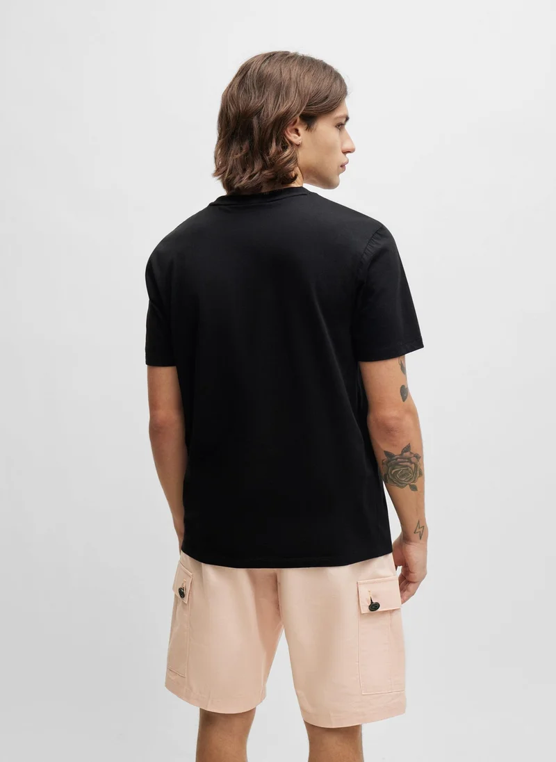 HUGO Cotton-jersey T-shirt with logo print