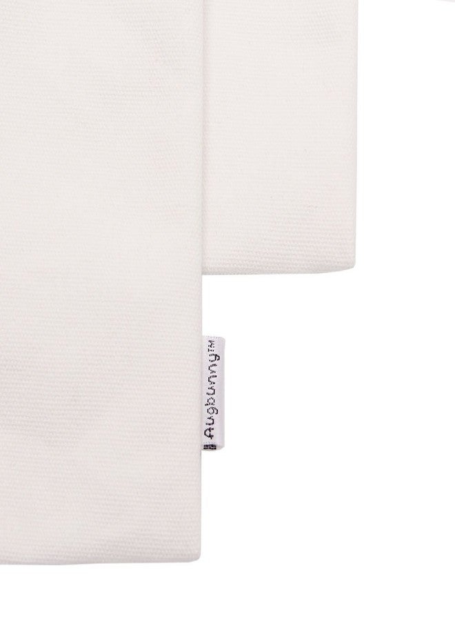 Augbunny 100% Cotton Canvas Favor Bag Pouch With Drawstring 6-pack (Small, White) - Image 5