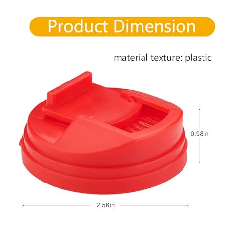 HiempTru 4 Pack Reusable Drink Covers, Can Covers for Soda Cola Can Lid Covers Round Protector, Reusable Pop Can Plastic Lid Fit Standard Soda Drink Beer Juice Beverages Cans Storage 2.4 Inch - Image 2