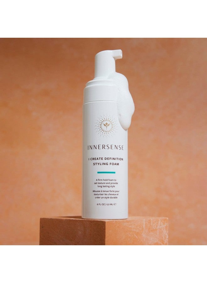 innersense Organic Beauty Natural I Create Definition Styling Foam Clean Haircare For Longlasting Curls (6 Fl Oz 177 Ml) - Image 3
