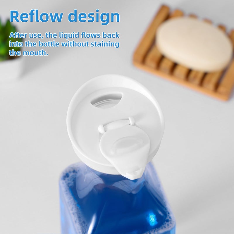 SUBEKYU Laundry Detergent Dispenser,54oz Fabric Softener Dispenser,Plastic Liquid Laundry Detergent Container,Laundry Detergent Organizer for Laundry Room Organization with 4 Labels,2 Pack - Image 3