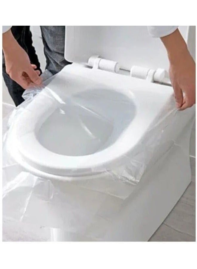 إنديكس كفر تواليت شفاف 40قطعة – طبقة واحدة سهلة الاستخدام | للحماية والوقاية بدون لمس القاعدة سهل التركيب، مثالي للسفر والأماكن العامة - Image 2