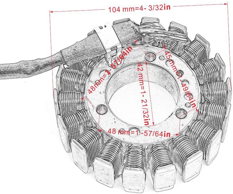 Wivplex Snowmobile Magneto Stator Coil for Yamaha - Image 2