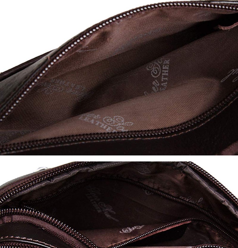 Hebetag Leather Clutch Purse Long Wallet for Men Organizer Cell Phone Holder Wrist Bag Day Pack Business Travel Handbag  - Image 5