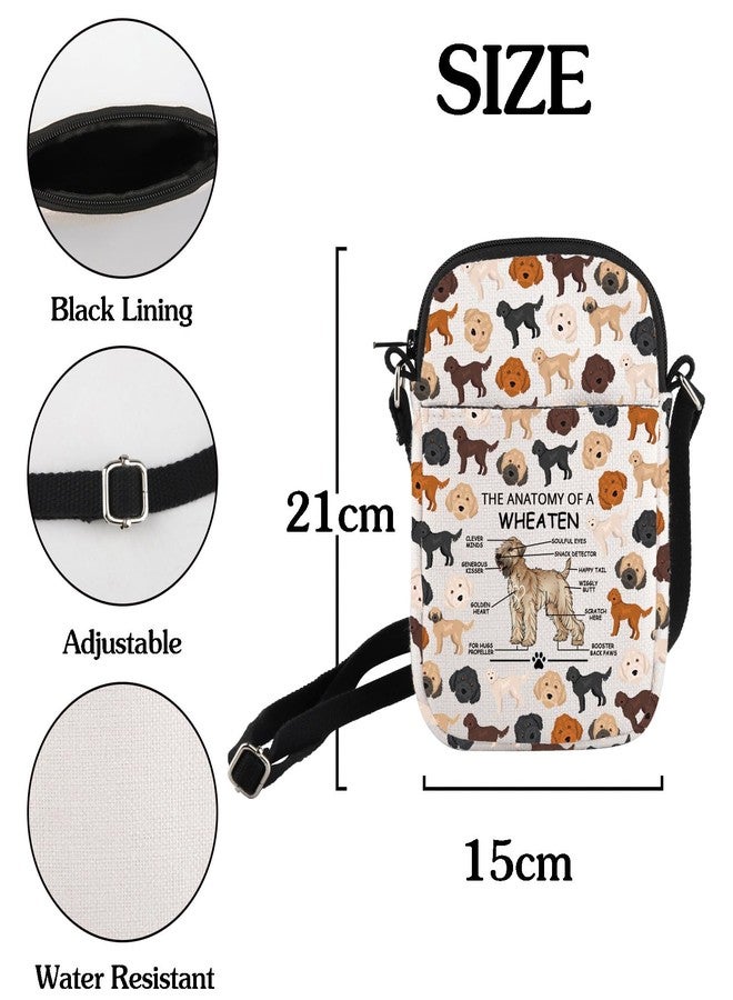 HOLLP Wheaten Terrier Lovers Gift The Anatomy of A Wheaten Crossbody Bag Wheaten Veterinary Small Sling Bag (Wheaten) - Image 3
