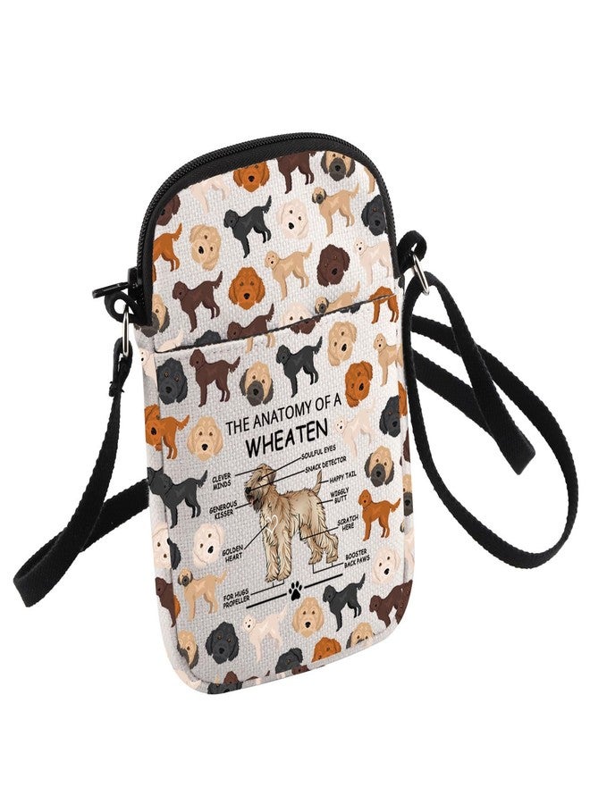 HOLLP Wheaten Terrier Lovers Gift The Anatomy of A Wheaten Crossbody Bag Wheaten Veterinary Small Sling Bag (Wheaten) - Image 1