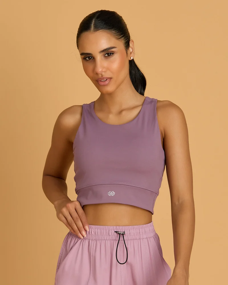 Redtag Women Purple Padded Active Bra