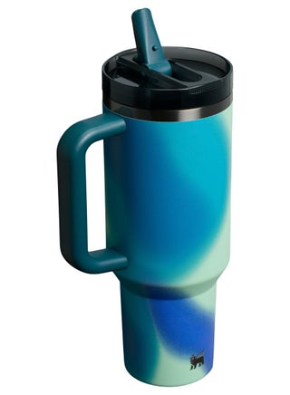 Quencher ProTour Flip Straw Tumbler with Leakproof Lid 40 oz | Built-In Straw & Handle | Cupholder Compatible for Travel | Insulated Stainless Steel Cup | BPA-Free - view 2