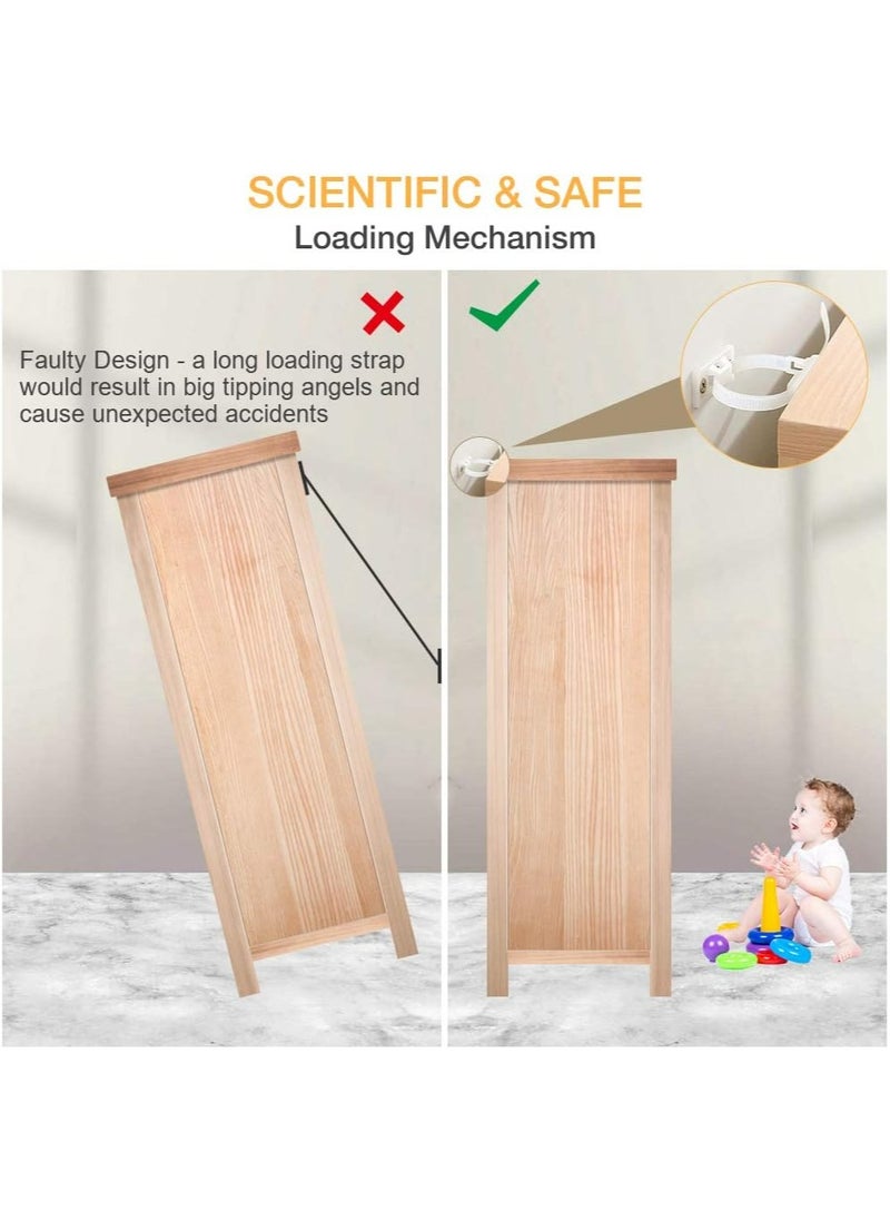 Oasisgalore Furniture Straps,(10-Pack) Wall Anchor, Furniture Anchors for Baby Proofing Safety  - Image 4