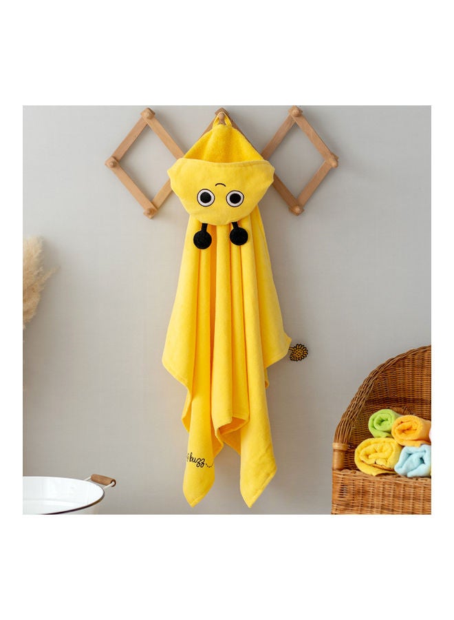 Milk & Moo Buzzy Bee Velvet Hooded Baby Towel - Image 5