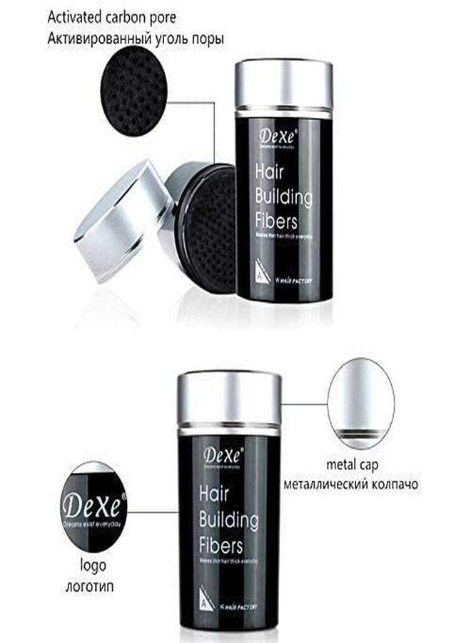 ديكسي ألياف ديكس لتكثيف الشعر الخفيف | بودرة تكثيف طبيعية للرجال والنساء | تدوم طويلاً ومقاومة للتعرق | (بني داكن) - Image 2