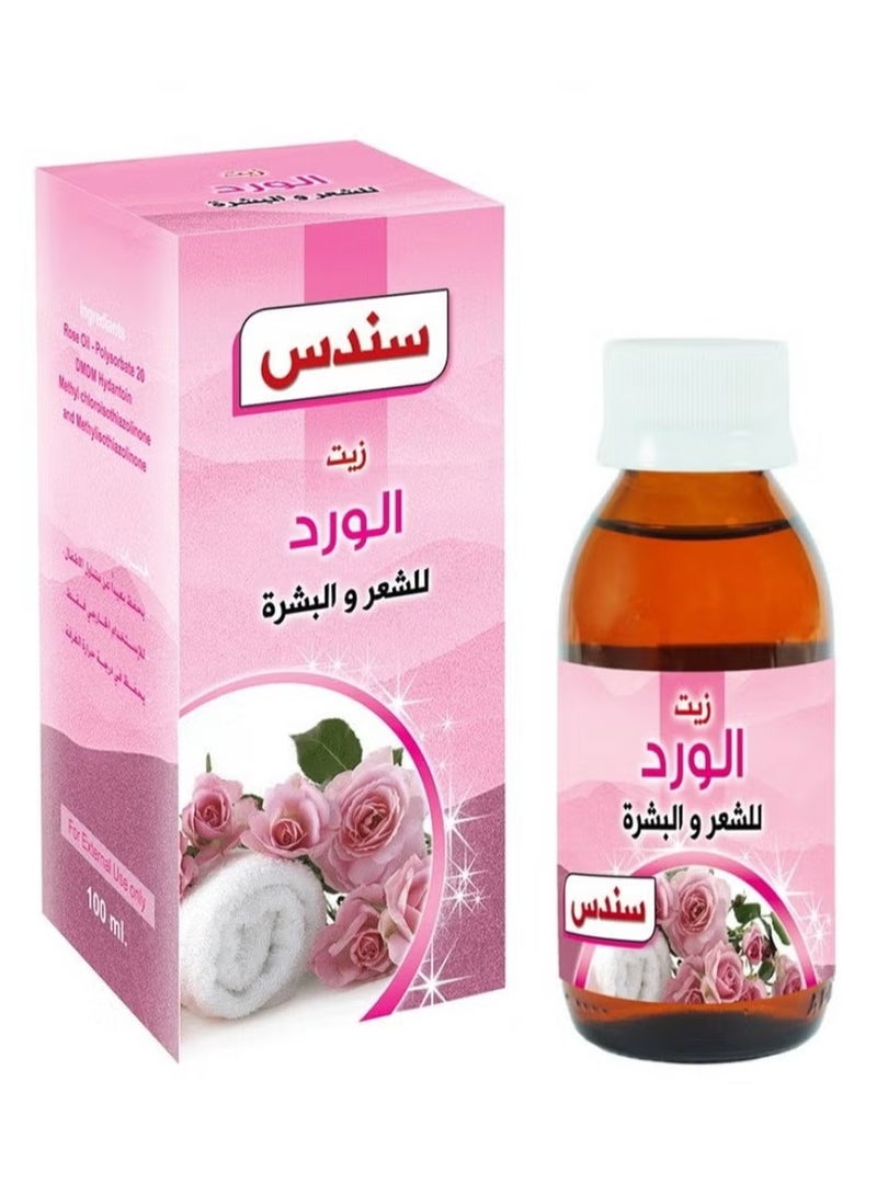 سندس زيت ورد السندس للشعر والبشرة 100 مل - Image 2
