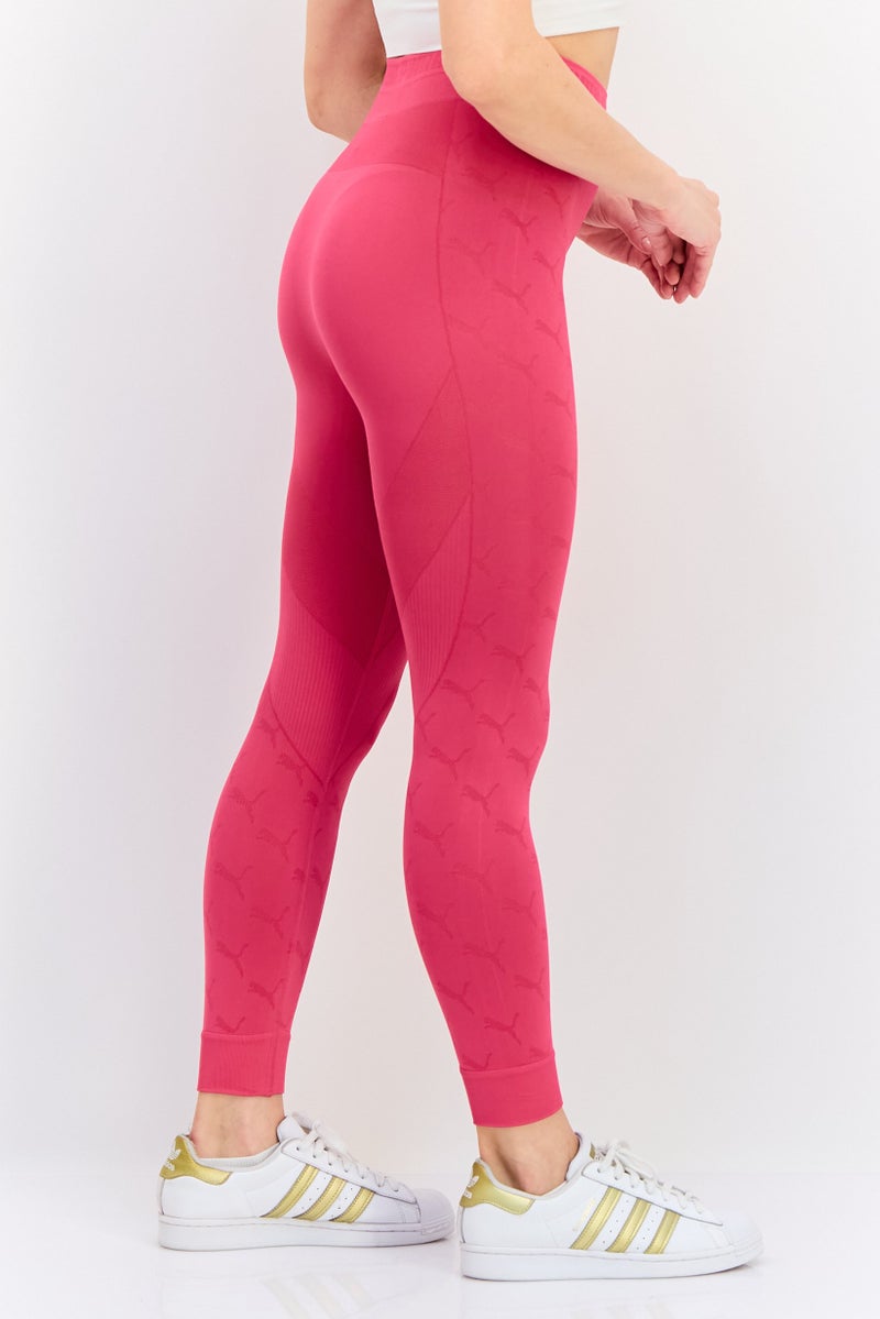 PUMA Women Sportswear Fit Pull On Training Leggings, Fuchsia - Image 2