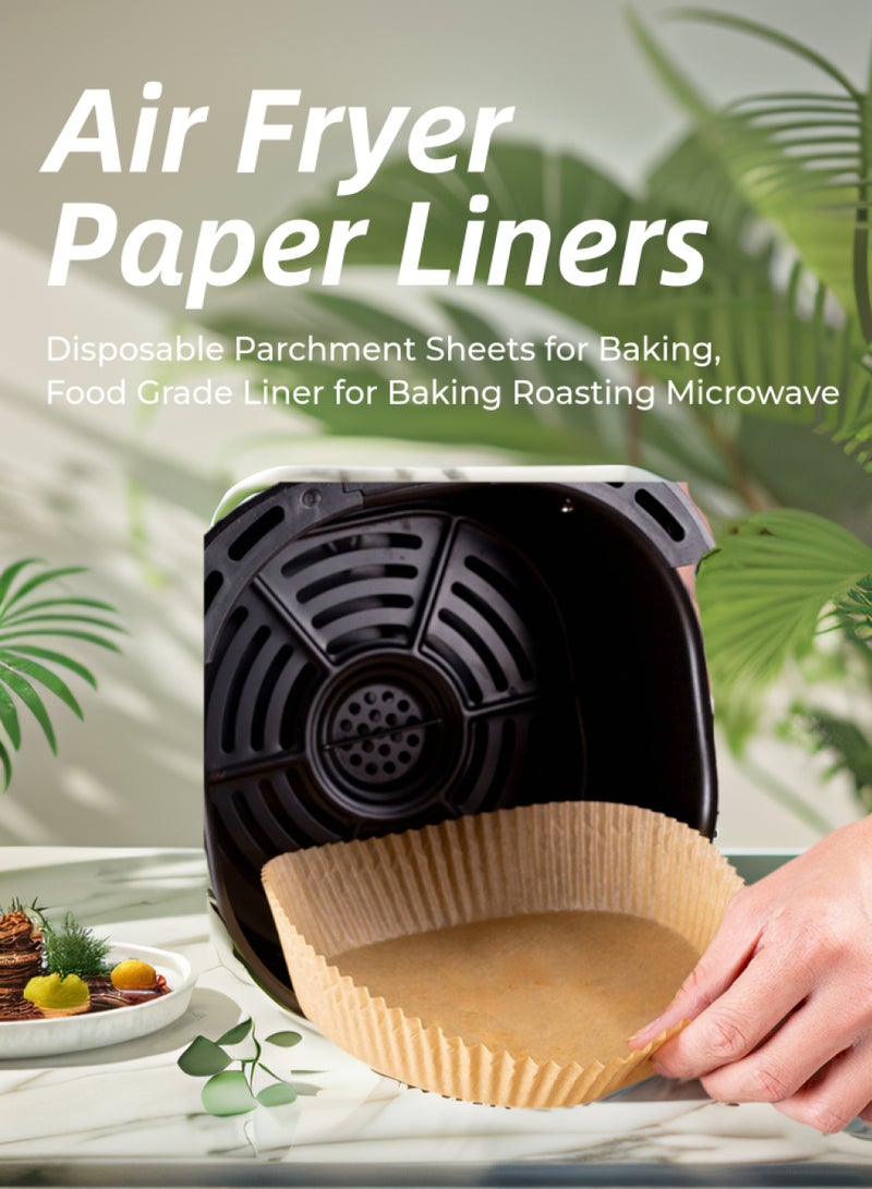 50 قطعة من وسادات البخار الدائرية غير اللاصقة لمقلاة الهواء، ورق البرشمان عالي الجودة للخبز - Image 1