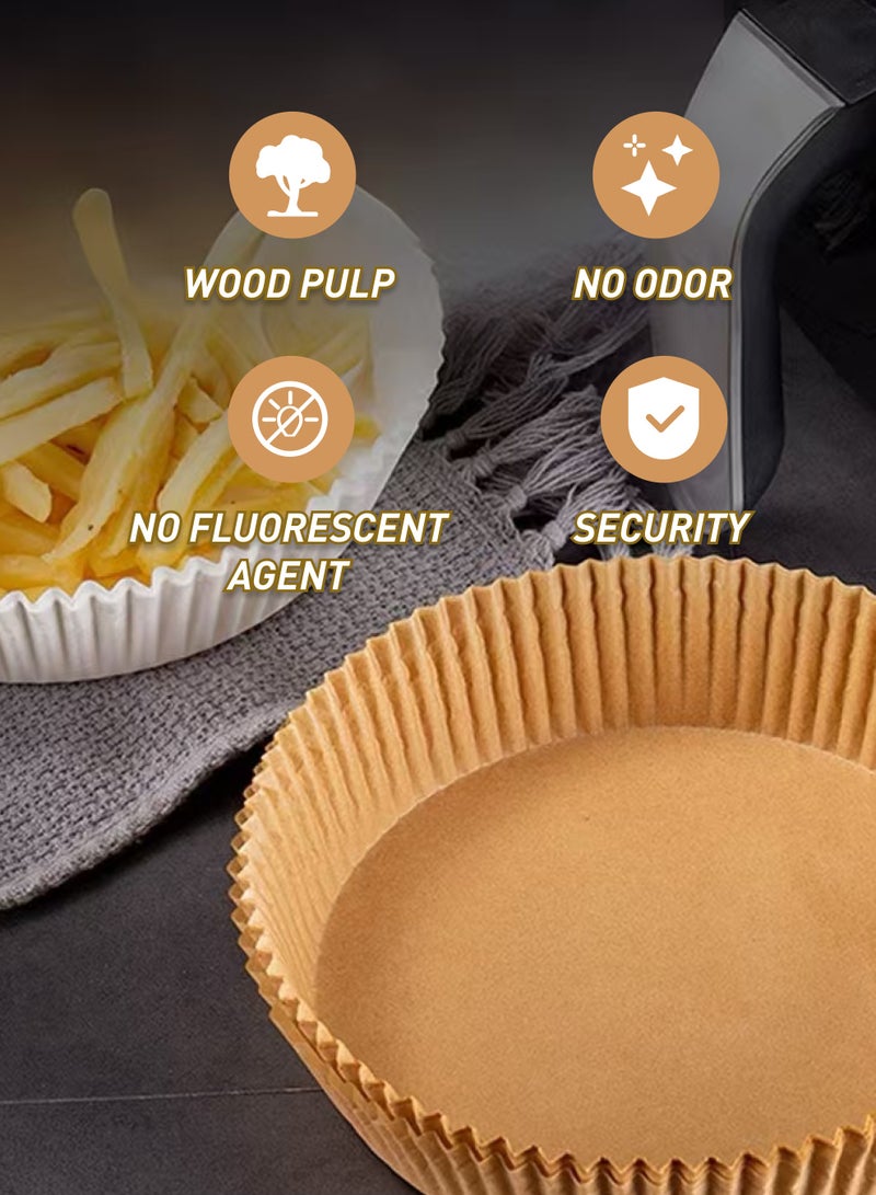 50 قطعة من وسادات البخار الدائرية غير اللاصقة لمقلاة الهواء، ورق البرشمان عالي الجودة للخبز - Image 3