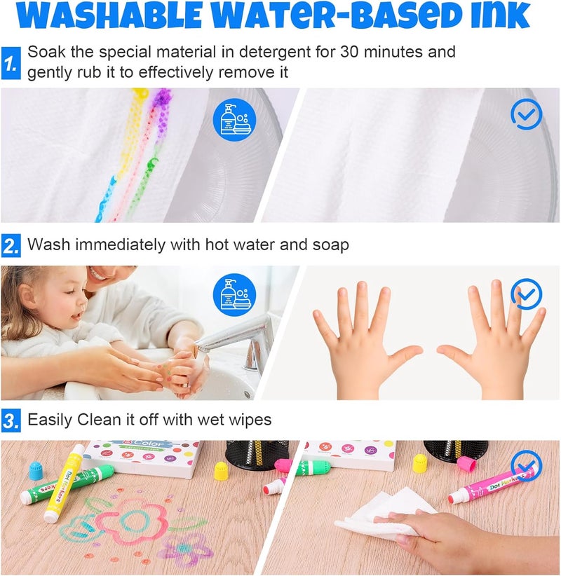 FUMILE Dot Markers for Toddlers 1-3,8 Colors Bingo Daubers for kids,Non-Toxic and Washable Bingo Dot Markers for Art and Craft.Dot Paints for kids Drawing Coloring Supplies - Image 5