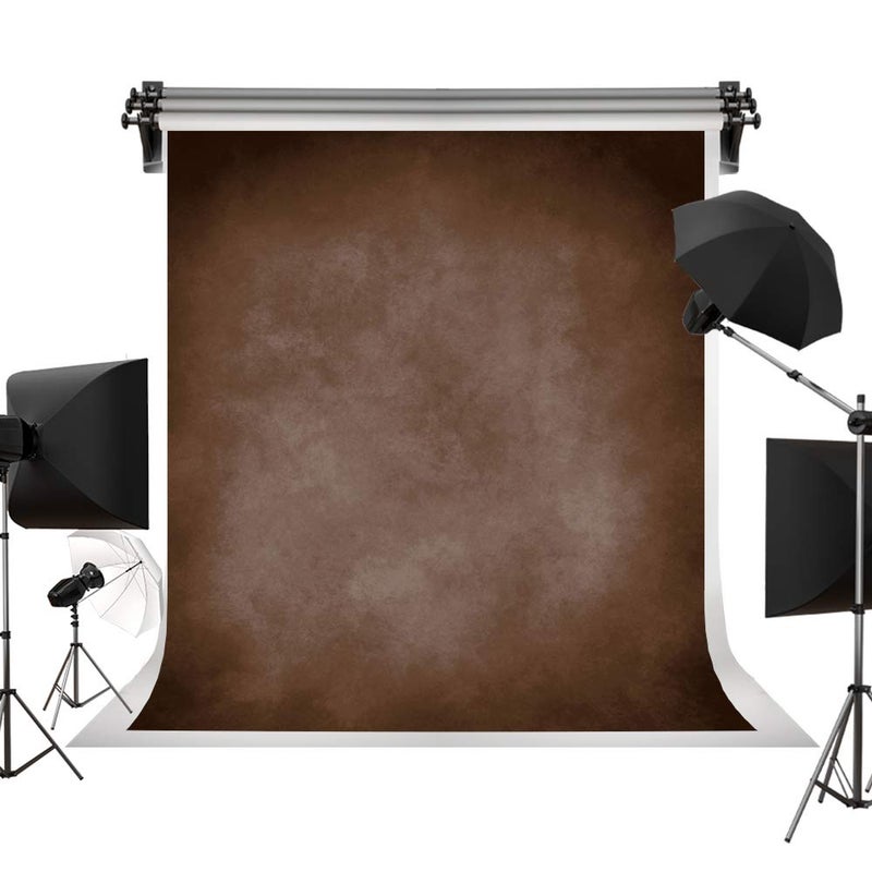 Kate 5x7ft Brown Portrait Backdrops Vintage Brown Backgrounds for Professional Photography Studio - Image 1