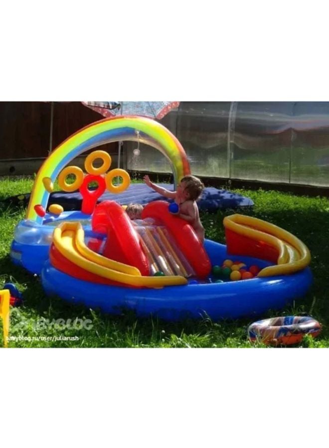 INTEX Inflatable Rainbow Ring Play Centre - Image 3