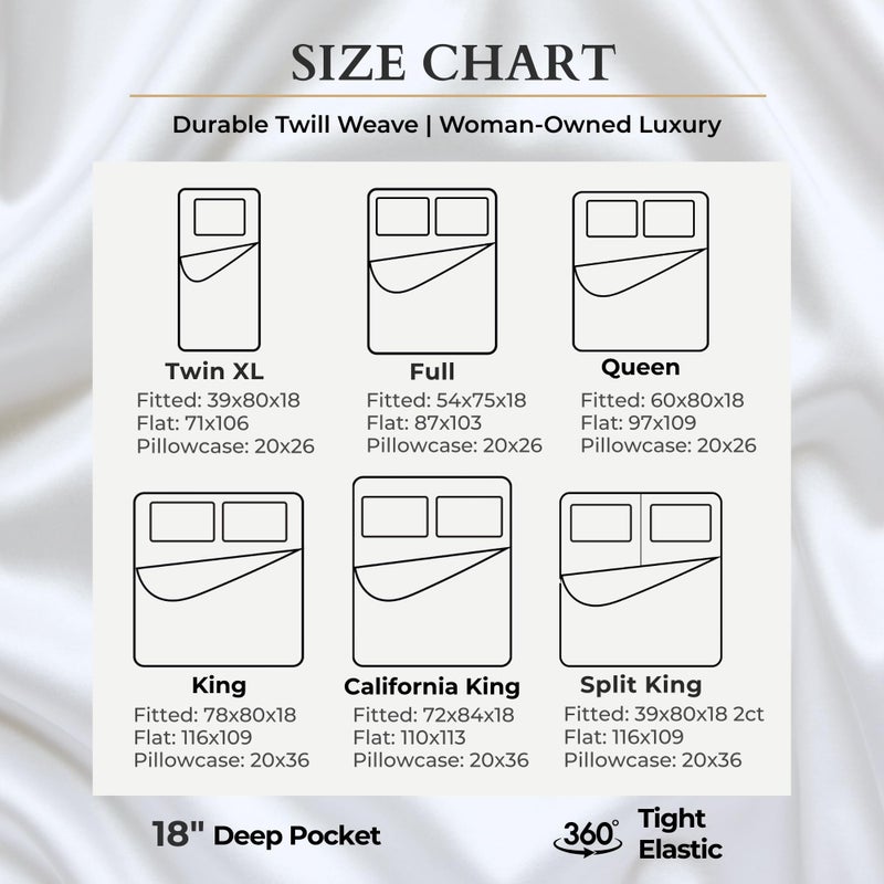 BedVoyage - Viscose from Bamboo Queen Sheet Set - Luxury Sheets Queen Size - Cooling Bed Sheets 18" Deep Pocket - Ultra Soft Sheet and Pillowcase Set - White - Image 5