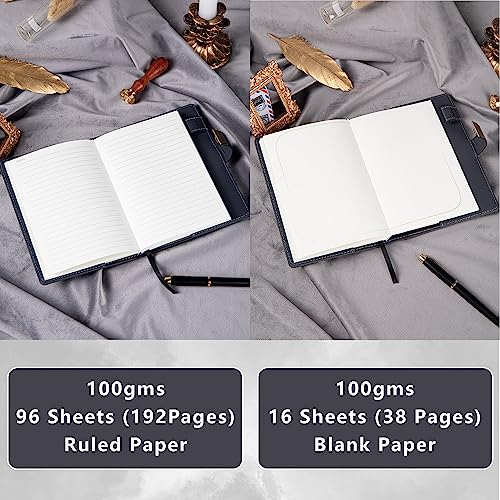 TIEFOSSI Phoenix Journal Notebook with Lock, Vintage Leather Locked Diary, B6 Travel Refillable Ruled Lined Writing Paper, Secret Password Gift Diary for Women Girls Boys - Image 5