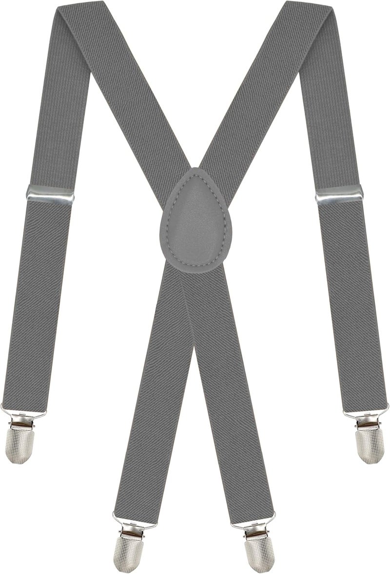 DIBI Suspenders for Men - Adjustable X back Suspender with 4 Strong Clips - Image 1