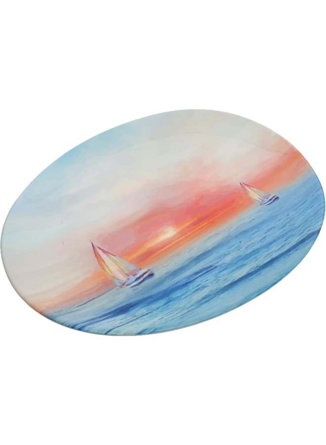 Moments Melamine Oval Plate, 29 Cm Size, Tmh - Image 2