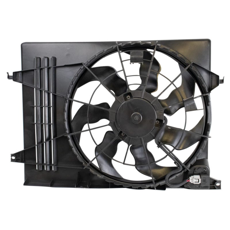 TRQ Radiator Cooling Fan Assembly Compatible with 20102015 Hyundai Tucson 20112016 Kia Sportage HY3115137