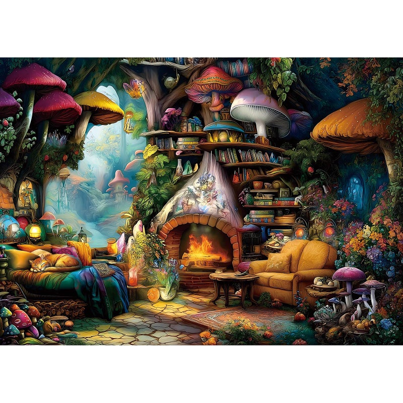 Blueforest 1000 Piece Jigsaw Puzzle for Adults Magical Forest Living Room Scene Intermediate Difficult Puzzle with Premium Cardboard 275x197 Size for Relaxation Family Bonding Gifting - Image 3