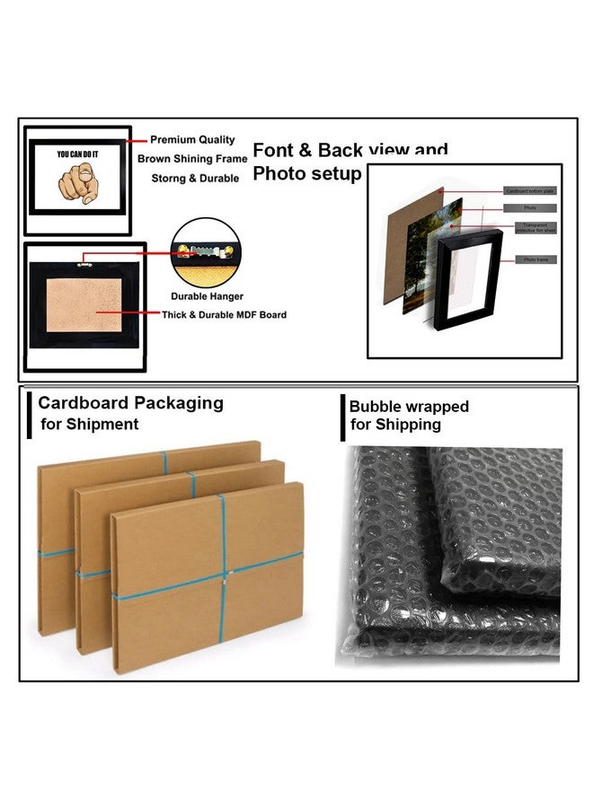 Hawai إطار صورة ديني مزخرف من الخشب الهندسي مع آية الكرسي، مزين بالذهب، مكة المدينة، للديكور المنزلي ومكتب الصلاة، 13x9 بوصة، SFDI573_FNCY_BLKFRM - Image 3