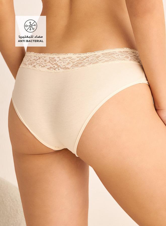 Splash FAV Lace Trim Briefs with Elasticated Waistband - Image 2