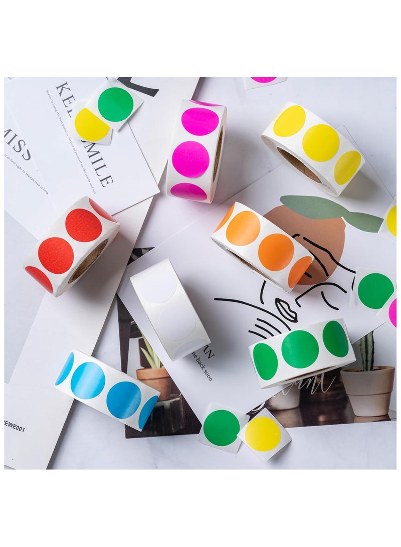 3500Pcs Colored Dot Stickers, 2.5cm Round Label Sticker Round Color Coding Labels Circle Dots Labels Circle Stickers for Office,Classroom,Family - Image 2