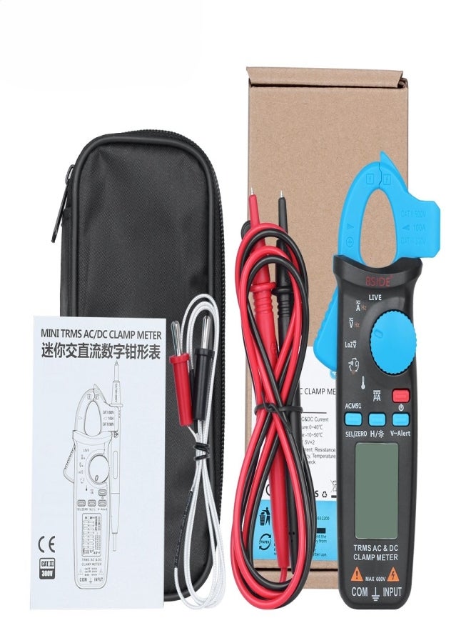 BSIDE ACM91 Clamp Multimeter Digital High Precision Clamp Ammeter Electrical Maintenance Household Multimeter - Image 1