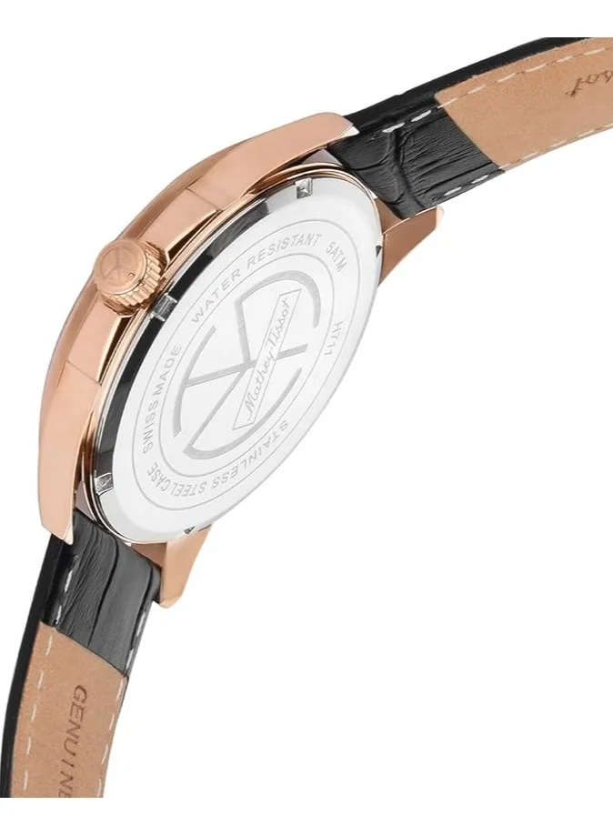 Mathey-Tissot Mondo Quartz Black Dial Men's Watch - H711PN
