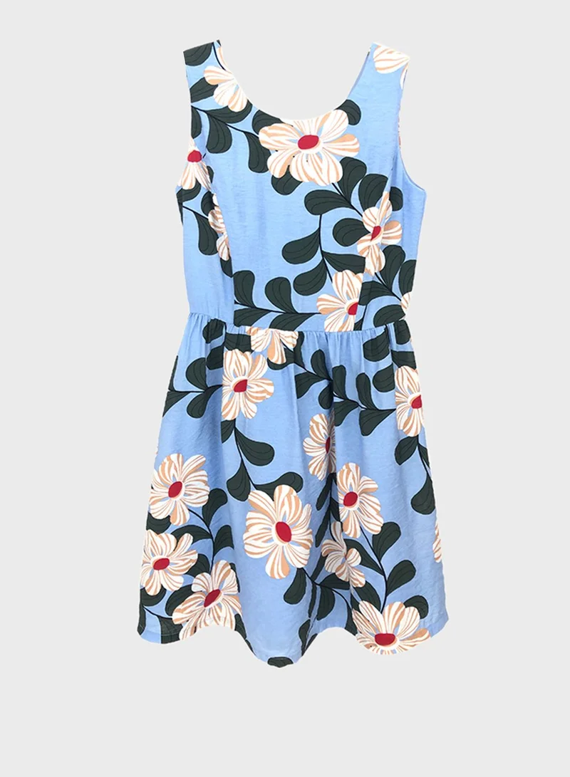 SEMIR Floral Print Skater Dress