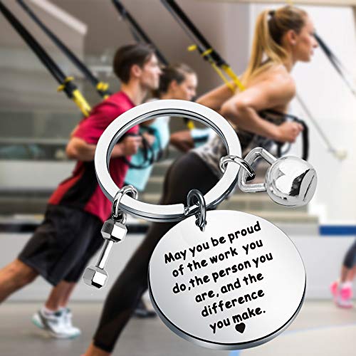 SEIRAA Fitness Trainer Gift May You be Proud of the Work You Do the Difference You Make Keychain (Fitness keychain) - Image 5