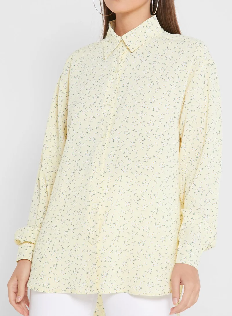 DOROTHY PERKINS Printed Oversized Shirt