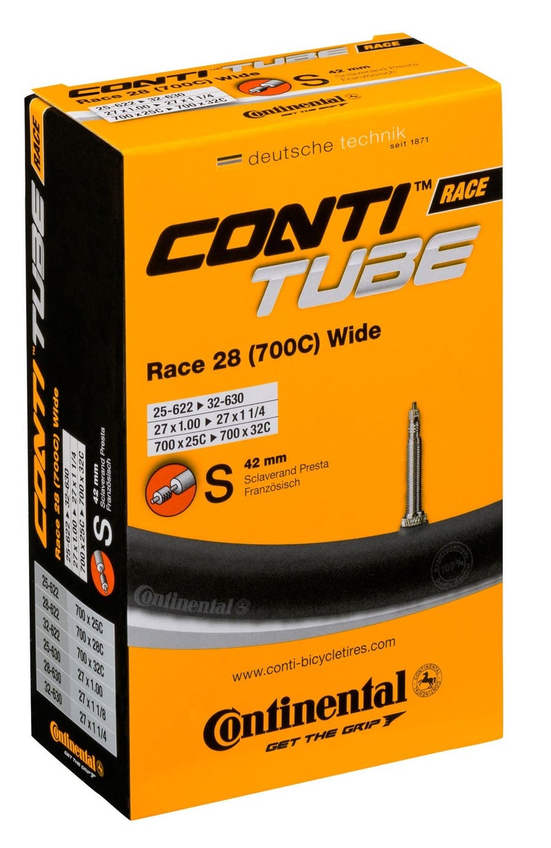 Continental Race 28"" Wide 700X25-32C Inner Tubes - 42Mm Presta Valve (Pack Of 4 W/Conti Sticker) - Image 2
