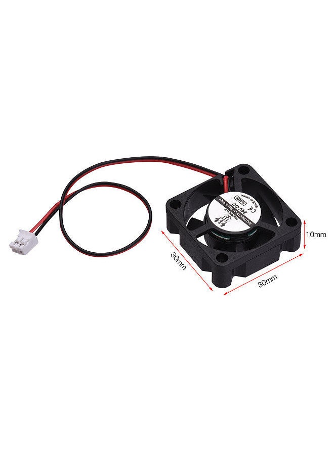 Generic - 3D Printer Parts 12V 24V 3010 Cooling Fan 30x30x10mm 2-Pin Connector Small Brushless Fan Cooler - Image 1