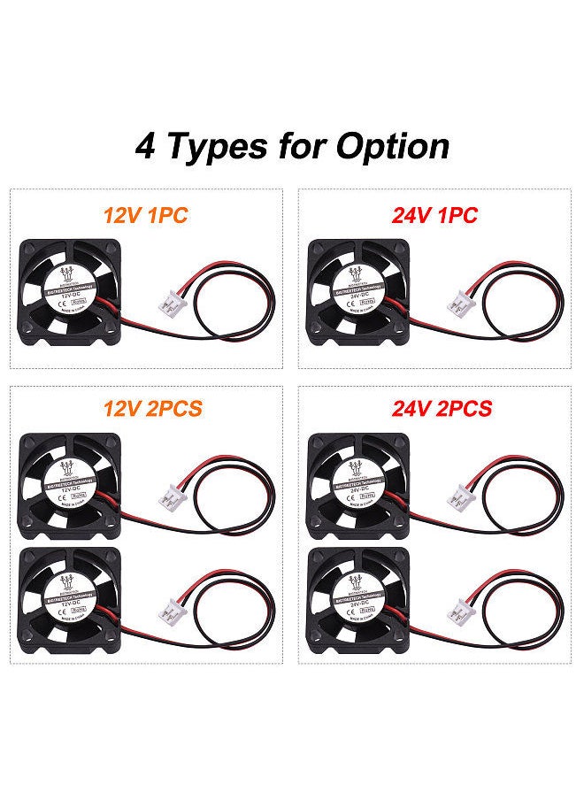Generic - 3D Printer Parts 12V 24V 3010 Cooling Fan 30x30x10mm 2-Pin Connector Small Brushless Fan Cooler - Image 1