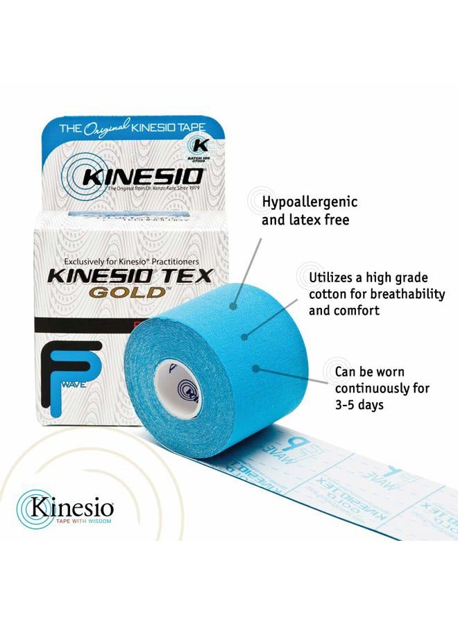 Kinesio شريط لاصق - شريط رياضي علاجي مرن تيكس جولد FP - أحمر - 2 بوصة × 16.4 قدم - Image 3