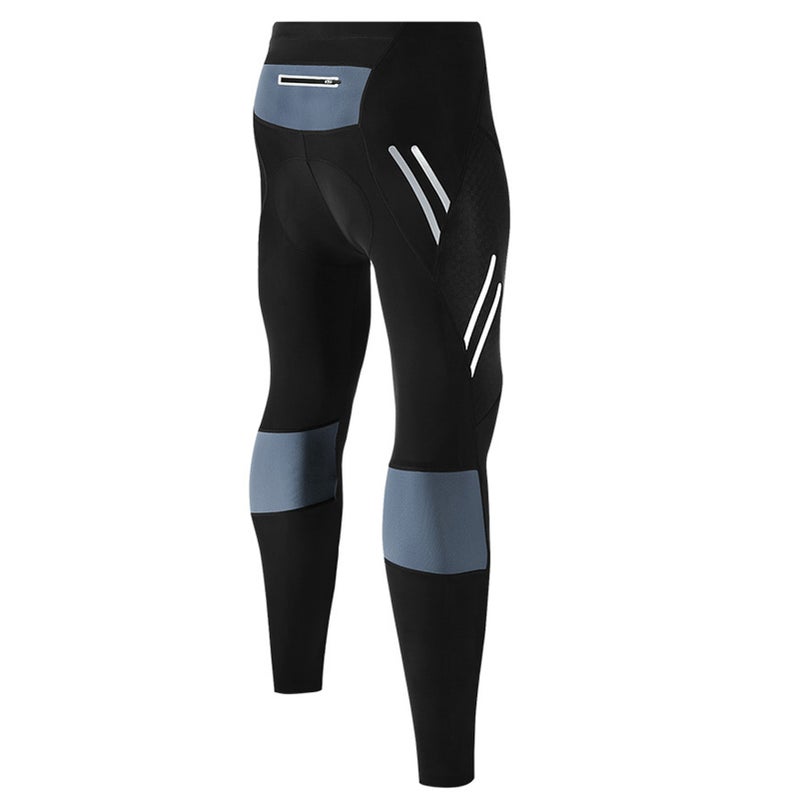 Riding Pants Men's Mountain Bike Pants with 3D Silicone Cushion Reflective Breathable Gradient Compression Riding Tights Cycling Pants - Image 2
