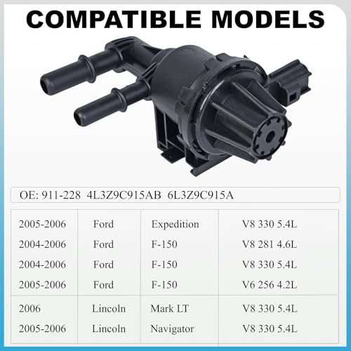 PANNUOSCS Vapor Canister Purge Valve 911-228 Compatible with 2007-2008 Ford F-150 Expedition/Lincoln Mark LT Navigator Evaporative Emissions Purge Solenoid Valve Replace# 4L3Z9C915AB 6L3Z9C915A - Image 5
