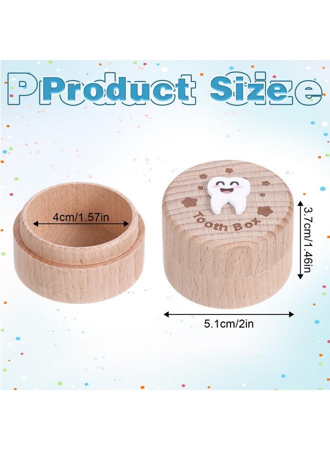 YQQYG Tooth Fairy Box, 3D Carved Cute Tooth Keepsake Box, Wooden Tooth Holder for Boys Girls Lost Teeth Storage - Image 3