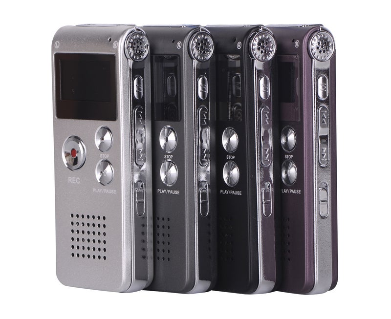 USB Rechargeable Voice Recorder - 16GB (Silver) - Image 3