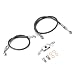Mofun 505 Extended Length ABS Hydraulic Front Brake Line Kit Stainless Steel Compatible with Harley Sportster XL883 XL1200 20122022 Fit 1618 Handlebar Black - Image 2