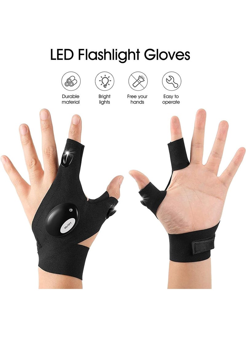 Generic - XIIYY LED Flashlight Gloves, Gifts for Men,LED Light Gloves Tools Gadgets for Mechanics & Electrician, Dad Husband Handyman, Tactical Hands Free Gadgets for Fishing, Camping, Car Repair, Hiking - Image 1